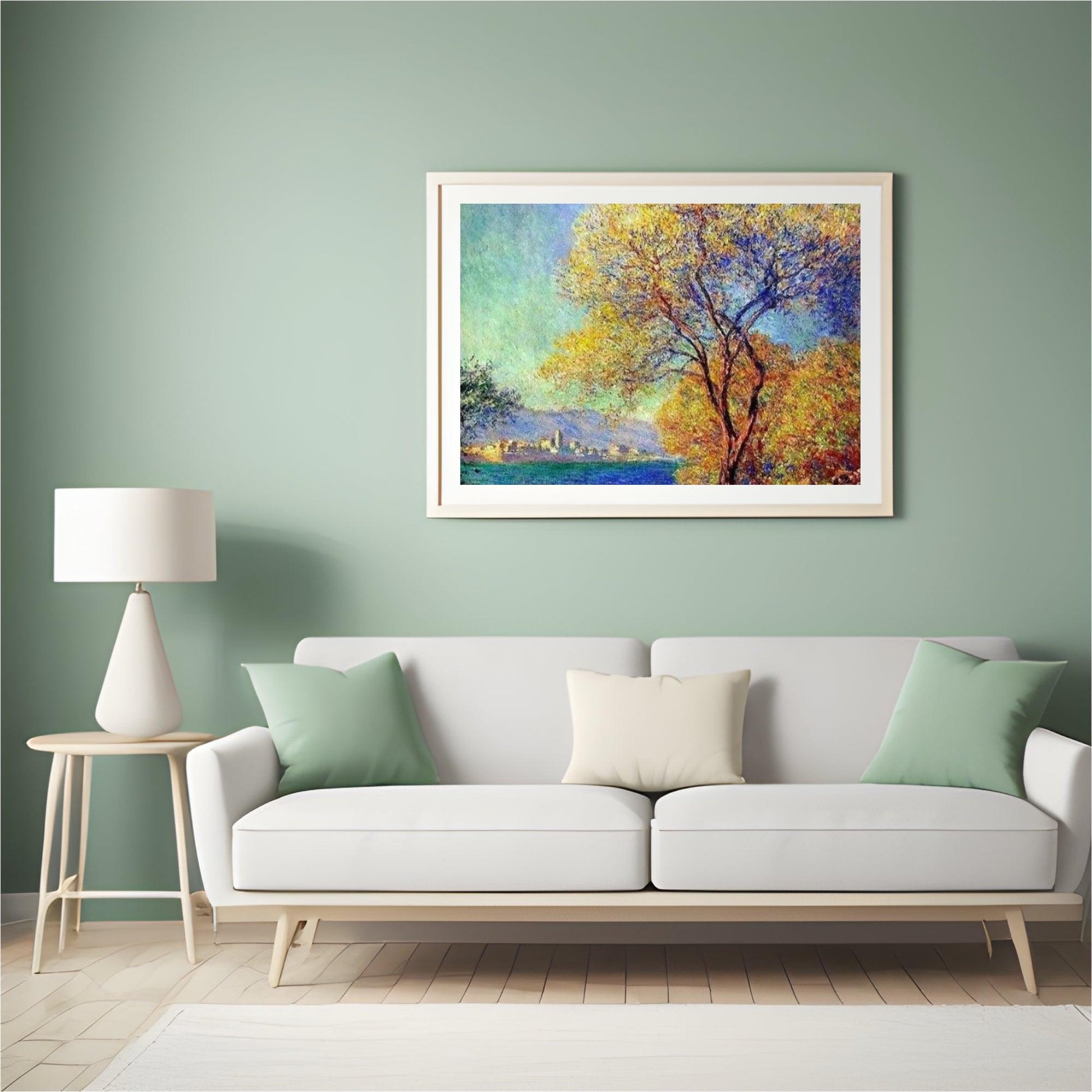 Diamond Painting Antibes gezien vanuit de tuinen van Salis - SEOS Shop ®