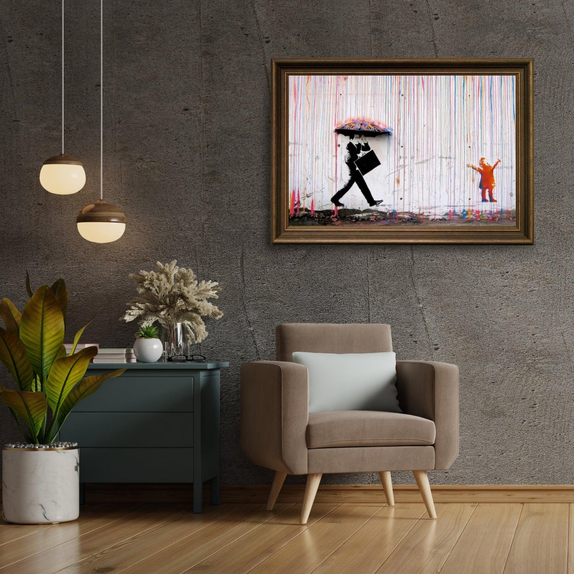 Diamond Painting Banksy – Kleurenregen - SEOS Shop ®