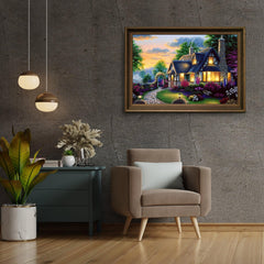 Diamond Painting Berghuis en tuin - SEOS Shop ®