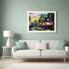 Diamond Painting Berghuis en tuin - SEOS Shop ®