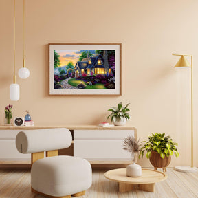 Diamond Painting Berghuis en tuin - SEOS Shop ®