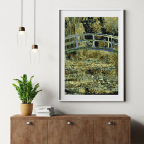 Diamond Painting Brug over een vijver met waterlelies - SEOS Shop ®