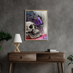 Diamond Painting Doodshoofd - Vlinder - SEOS Shop ®