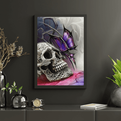 Diamond Painting Doodshoofd - Vlinder - SEOS Shop ®
