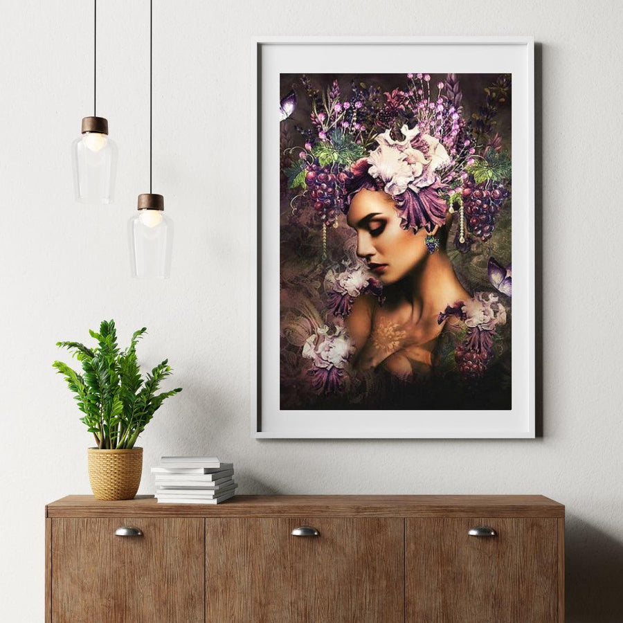Diamond Painting Druiven Vrouwen Met Vlinder - SEOS Shop ®