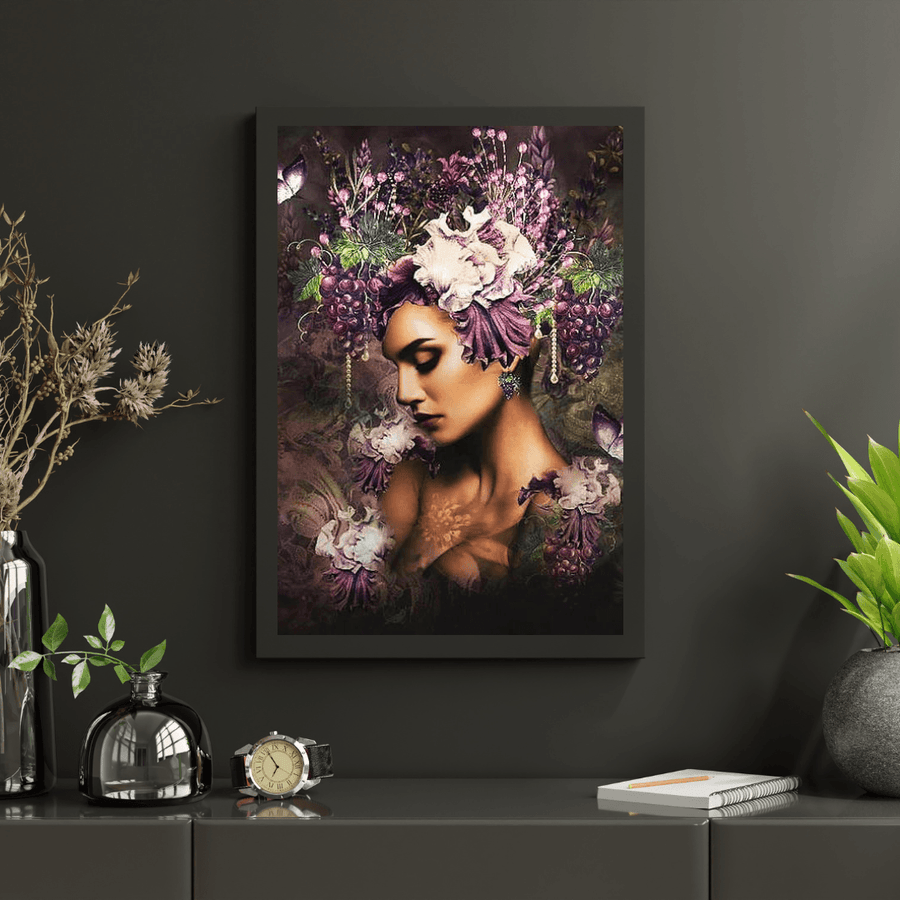 Diamond Painting Druiven Vrouwen Met Vlinder - SEOS Shop ®
