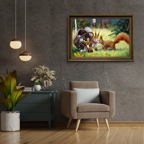 Diamond Painting Eekhoorn met Paddestoel - SEOS Shop ®