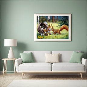 Diamond Painting Eekhoorn met Paddestoel - SEOS Shop ®