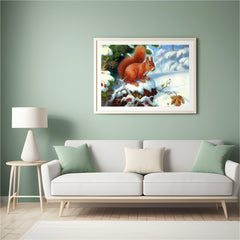 Diamond Painting Eekhoorn met kersenfruit - SEOS Shop ®