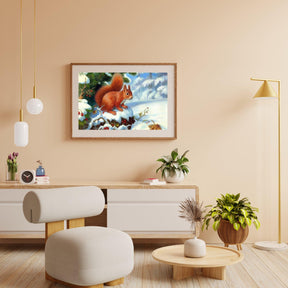 Diamond Painting Eekhoorn met kersenfruit - SEOS Shop ®