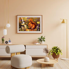 Diamond Painting Eekhoorn met vogel - SEOS Shop ®