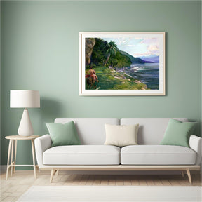 Diamond Painting Een ruiterpad in Tahiti - SEOS Shop ®