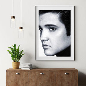 Diamond Painting Elvis Presley in zwart wit - SEOS Shop ®