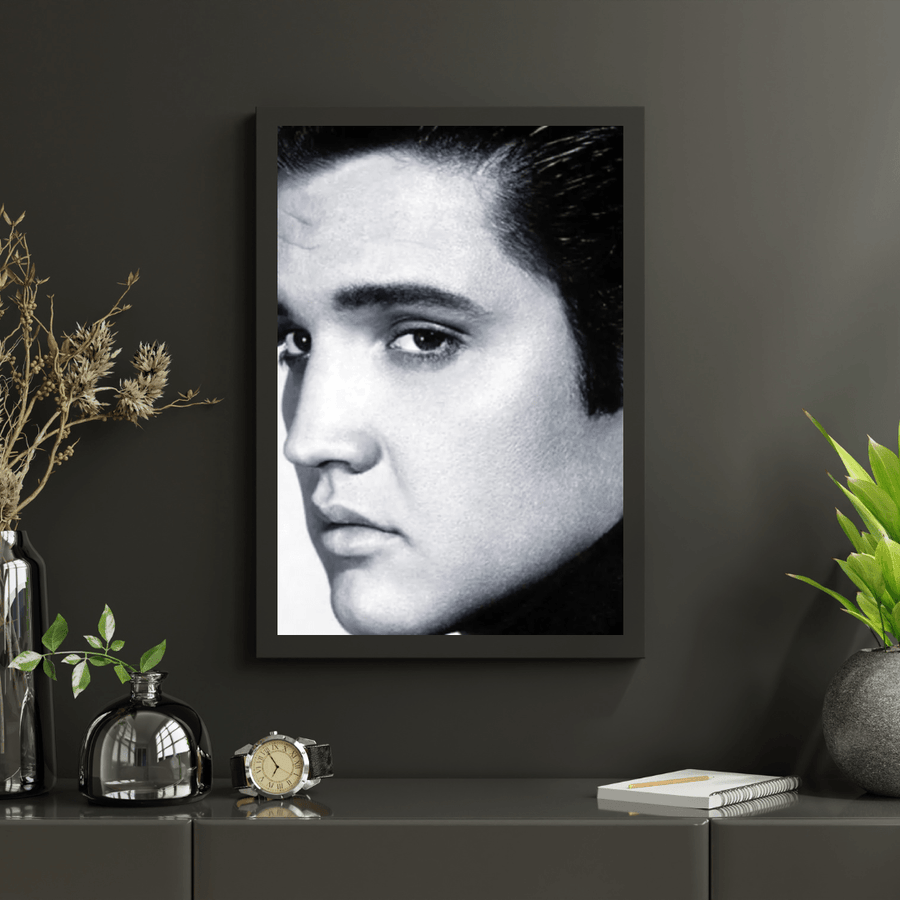 Diamond Painting Elvis Presley in zwart wit - SEOS Shop ®