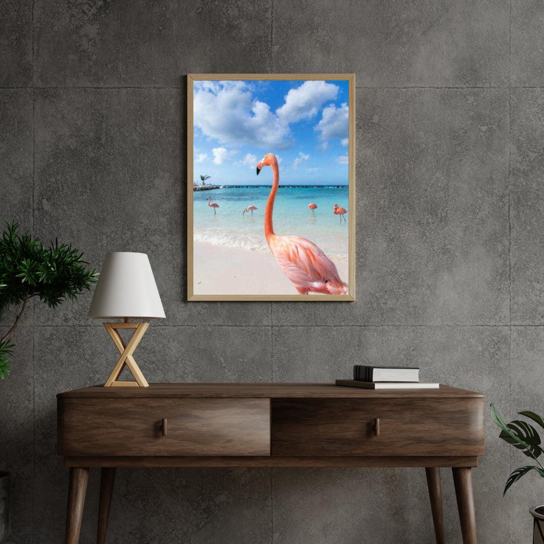 Diamond Painting Flamingo's op het strand - SEOS Shop ®