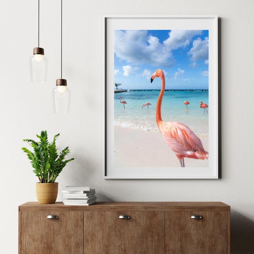 Diamond Painting Flamingo's op het strand - SEOS Shop ®