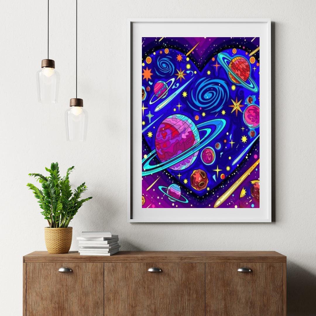 Diamond Painting Galaxy Hart - SEOS Shop ®