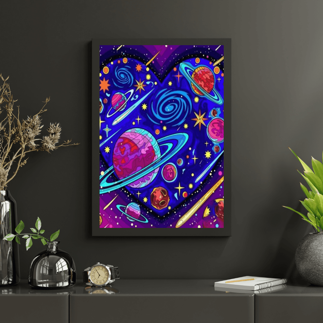 Diamond Painting Galaxy Hart - SEOS Shop ®