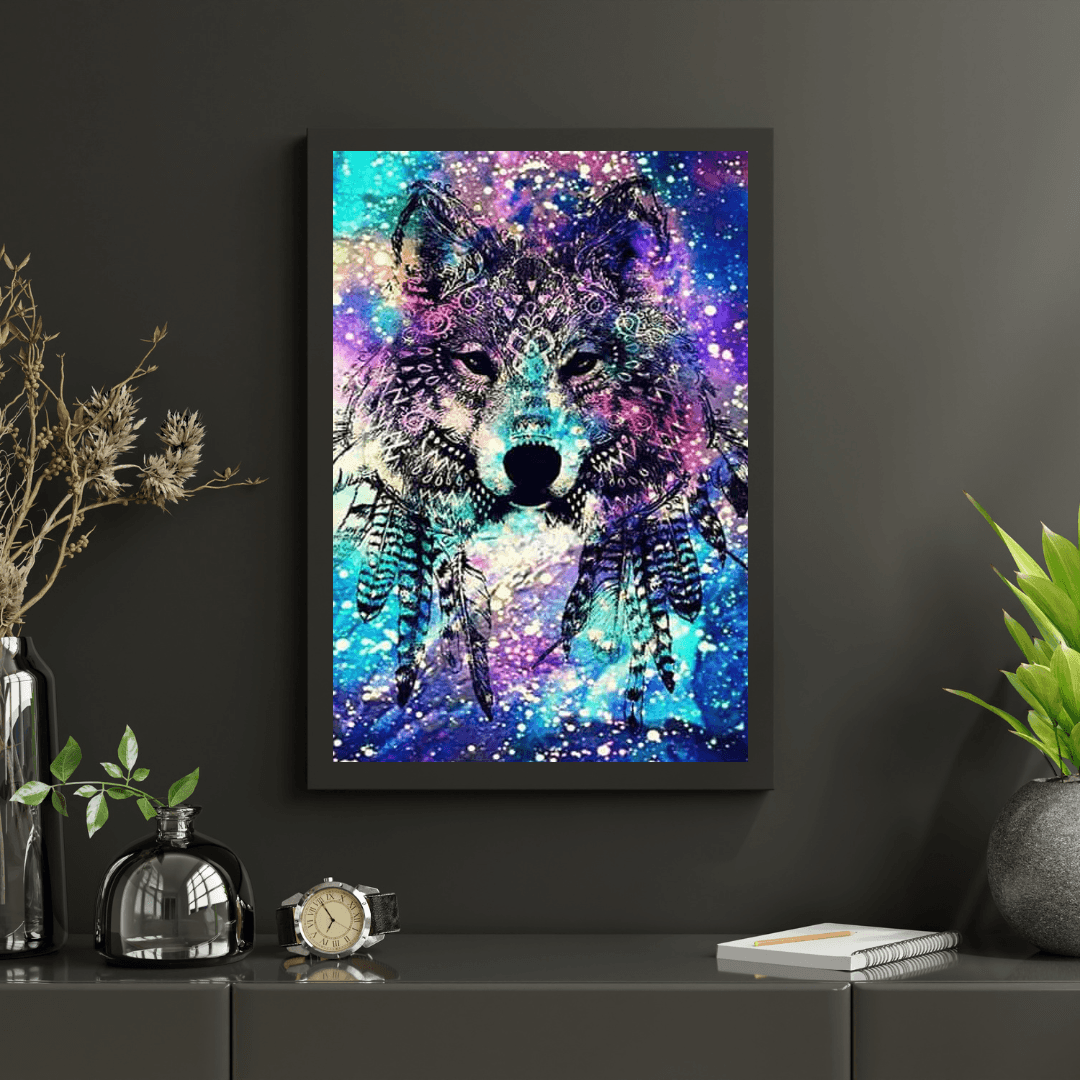 Diamond Painting Galaxy Wolf - SEOS Shop ®