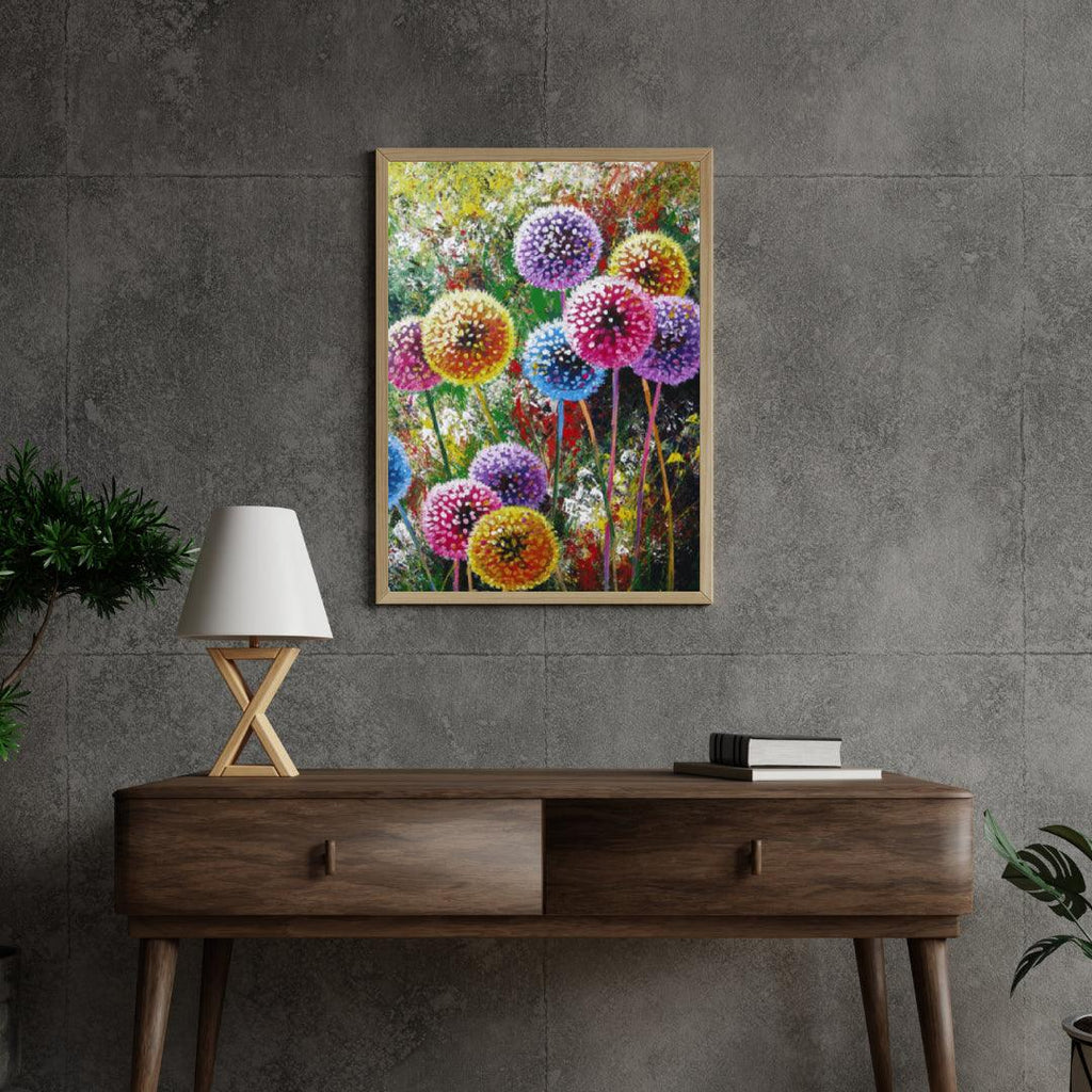 Diamond Painting Gekleurde Paardenbloemen - SEOS Shop ®