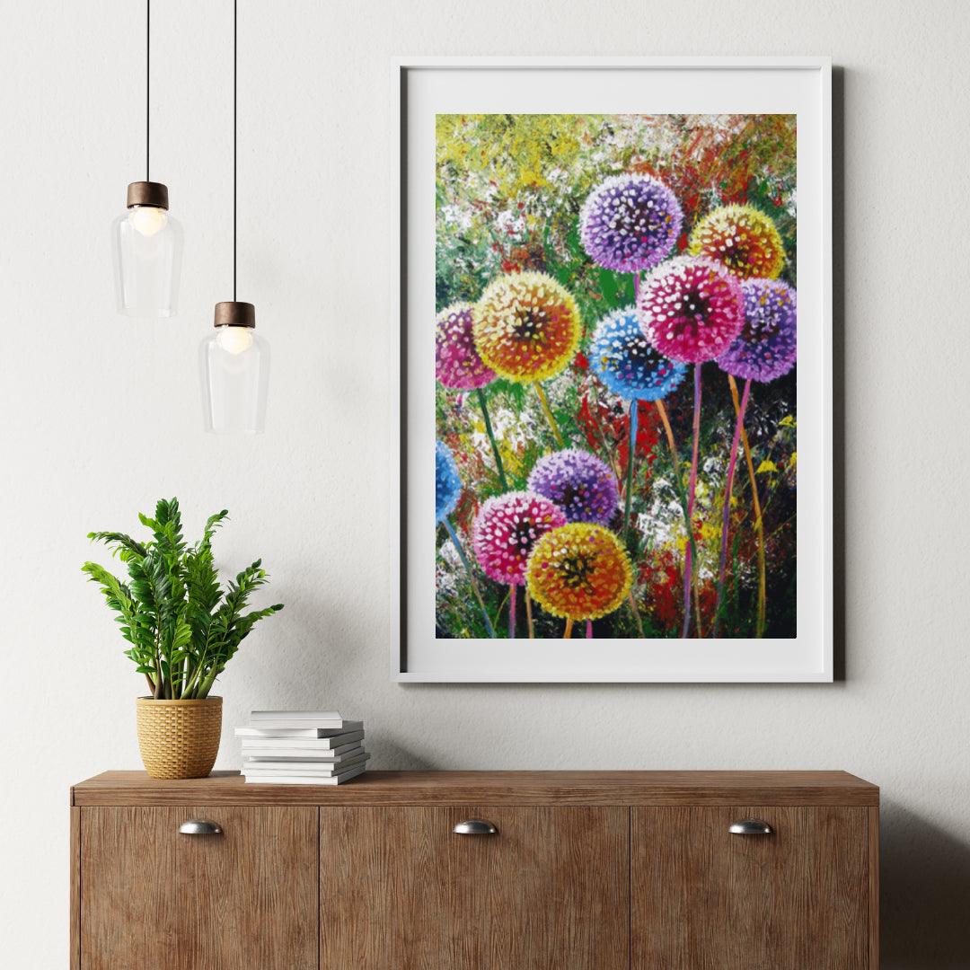 Diamond Painting Gekleurde Paardenbloemen - SEOS Shop ®
