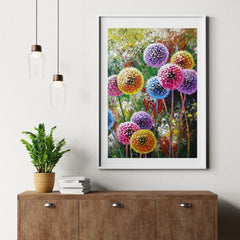 Diamond Painting Gekleurde Paardenbloemen - SEOS Shop ®