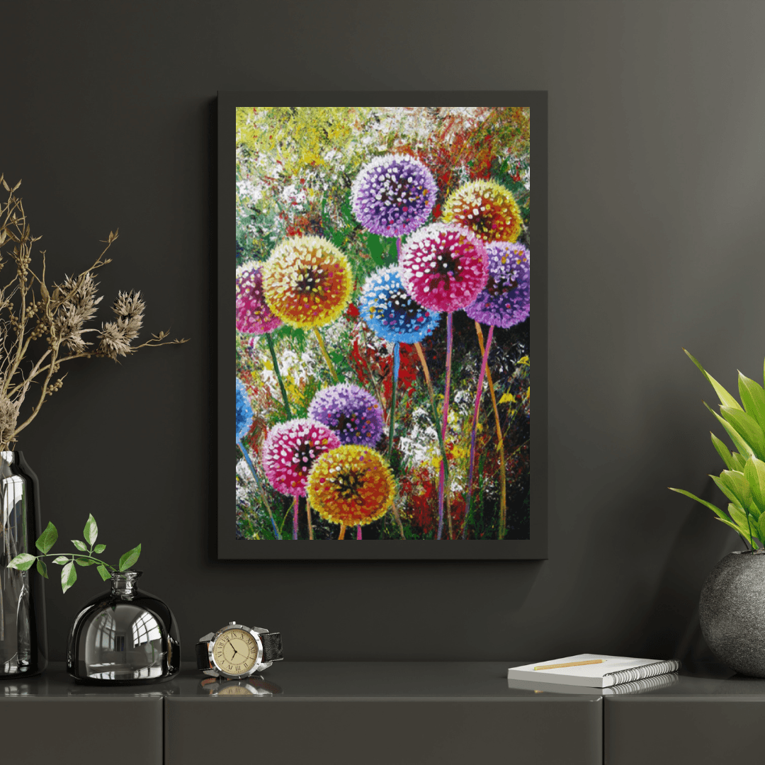 Diamond Painting Gekleurde Paardenbloemen - SEOS Shop ®