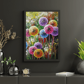 Diamond Painting Gekleurde Paardenbloemen - SEOS Shop ®