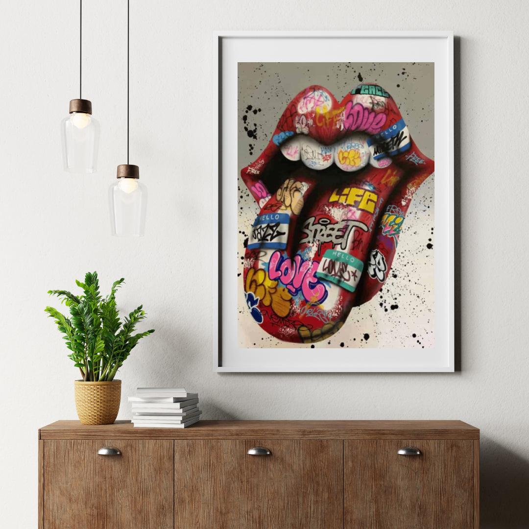 Diamond Painting Gekleurde Tong - SEOS Shop ®