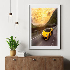 Diamond Painting Gele Sportwagen 30x40 cm - SEOS Shop ®