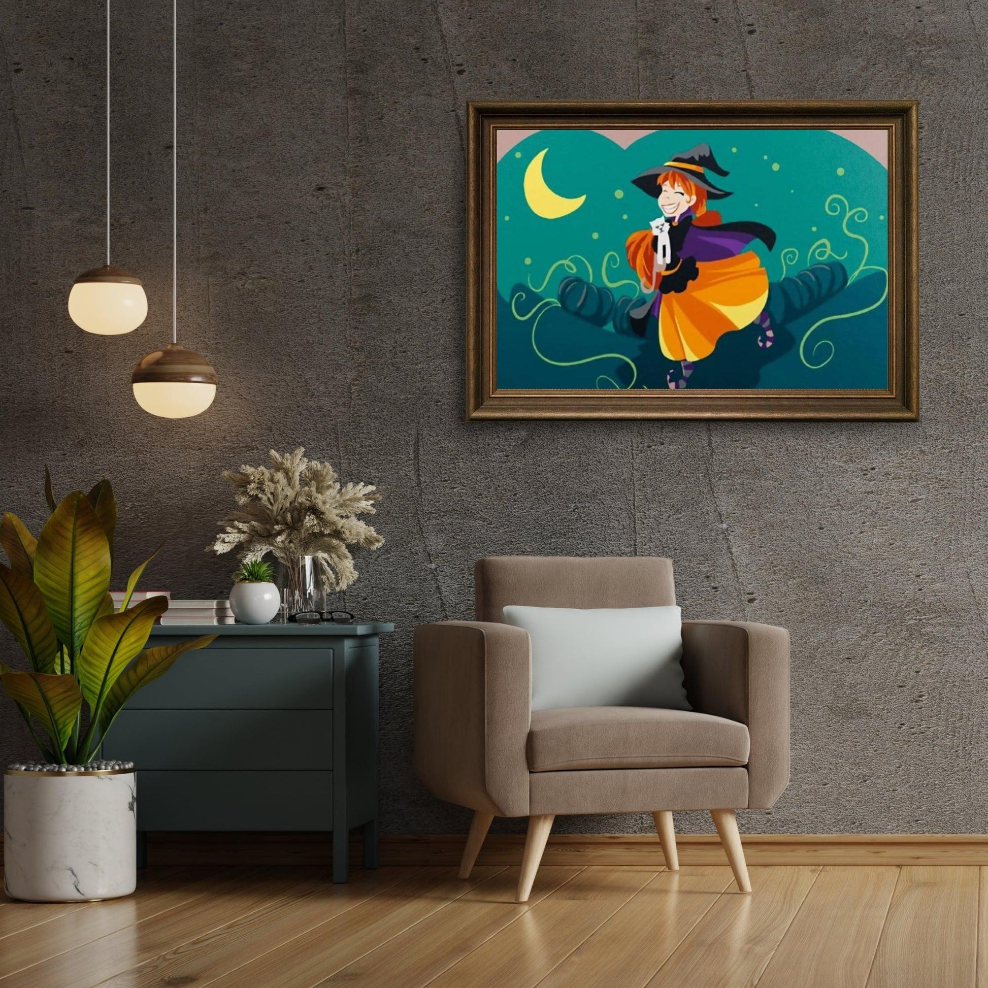 Diamond Painting Gelukkige goede kleine heks - SEOS Shop ®