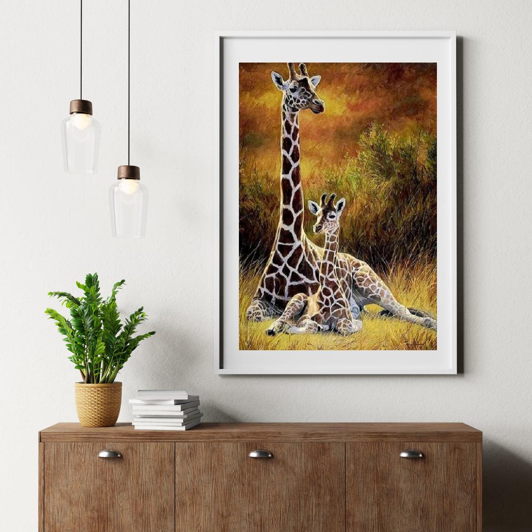 Diamond Painting Giraf Moeder en Kind – SEOS Shop ®