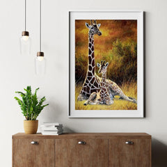 Diamond Painting Giraf Moeder en Kind – SEOS Shop ®