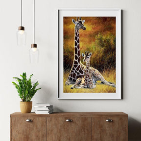 Diamond Painting Giraf Moeder en Kind – SEOS Shop ®
