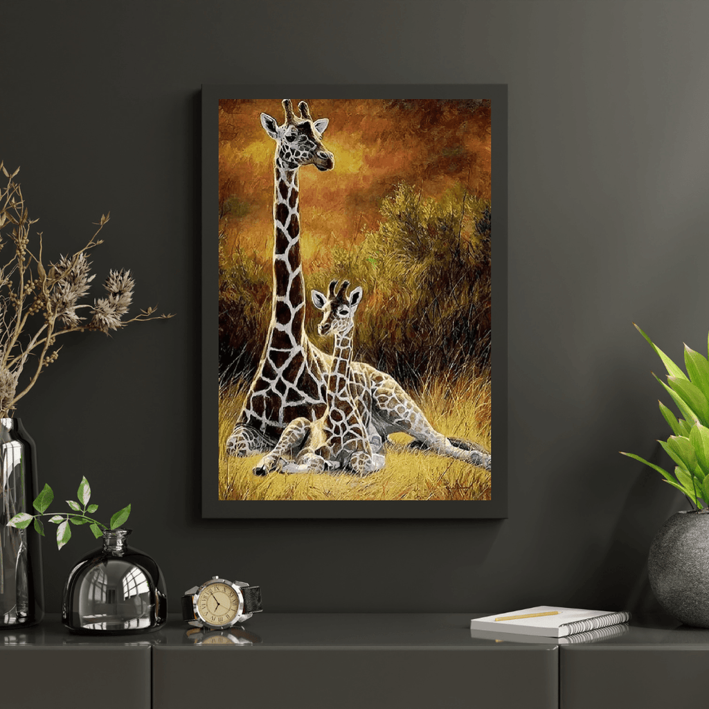 Diamond Painting Giraf Moeder en Kind – SEOS Shop ®
