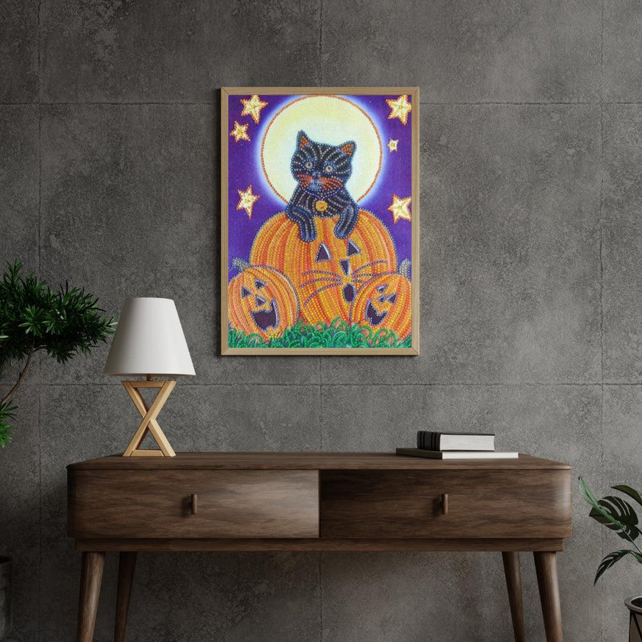 Diamond Painting Griezelige Pompoen Man - SEOS Shop ®