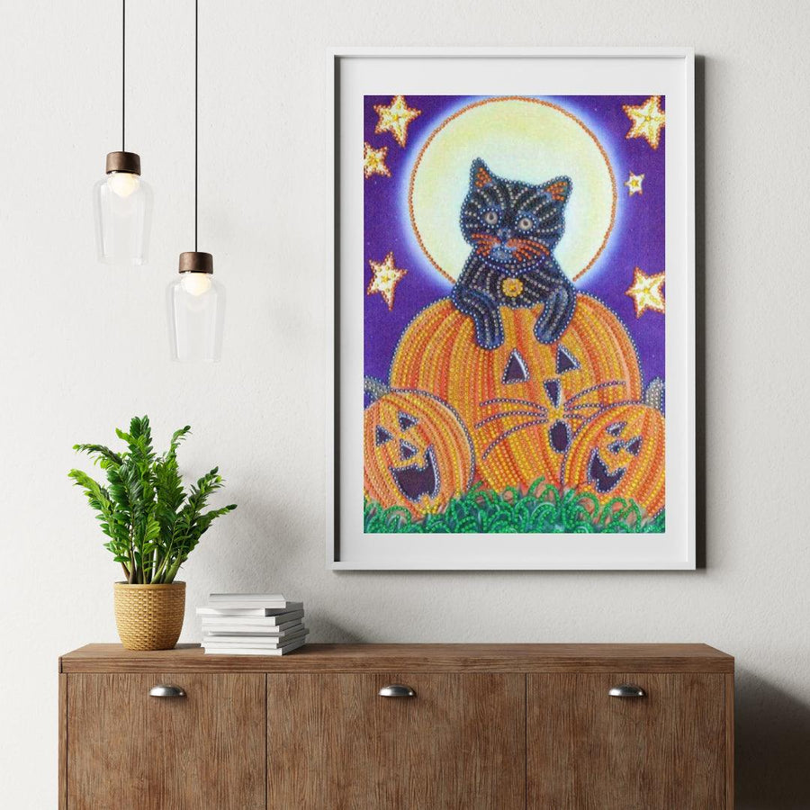 Diamond Painting Griezelige Pompoen Man - SEOS Shop ®