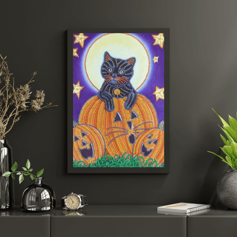 Diamond Painting Griezelige Pompoen Man - SEOS Shop ®