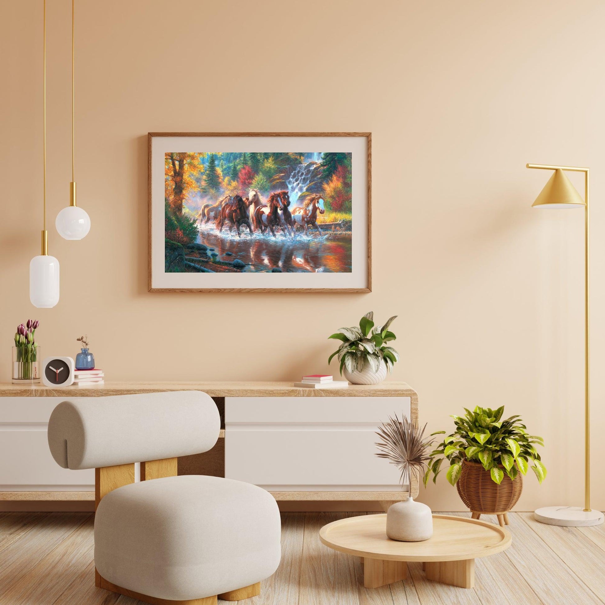 Diamond Painting Groep paarden in het water - SEOS Shop ®