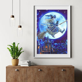 Diamond Painting Heks In Maanlicht - SEOS Shop ®