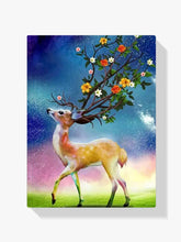 Diamond Painting Herten en Bloemen Hoorn - SEOS Shop ®