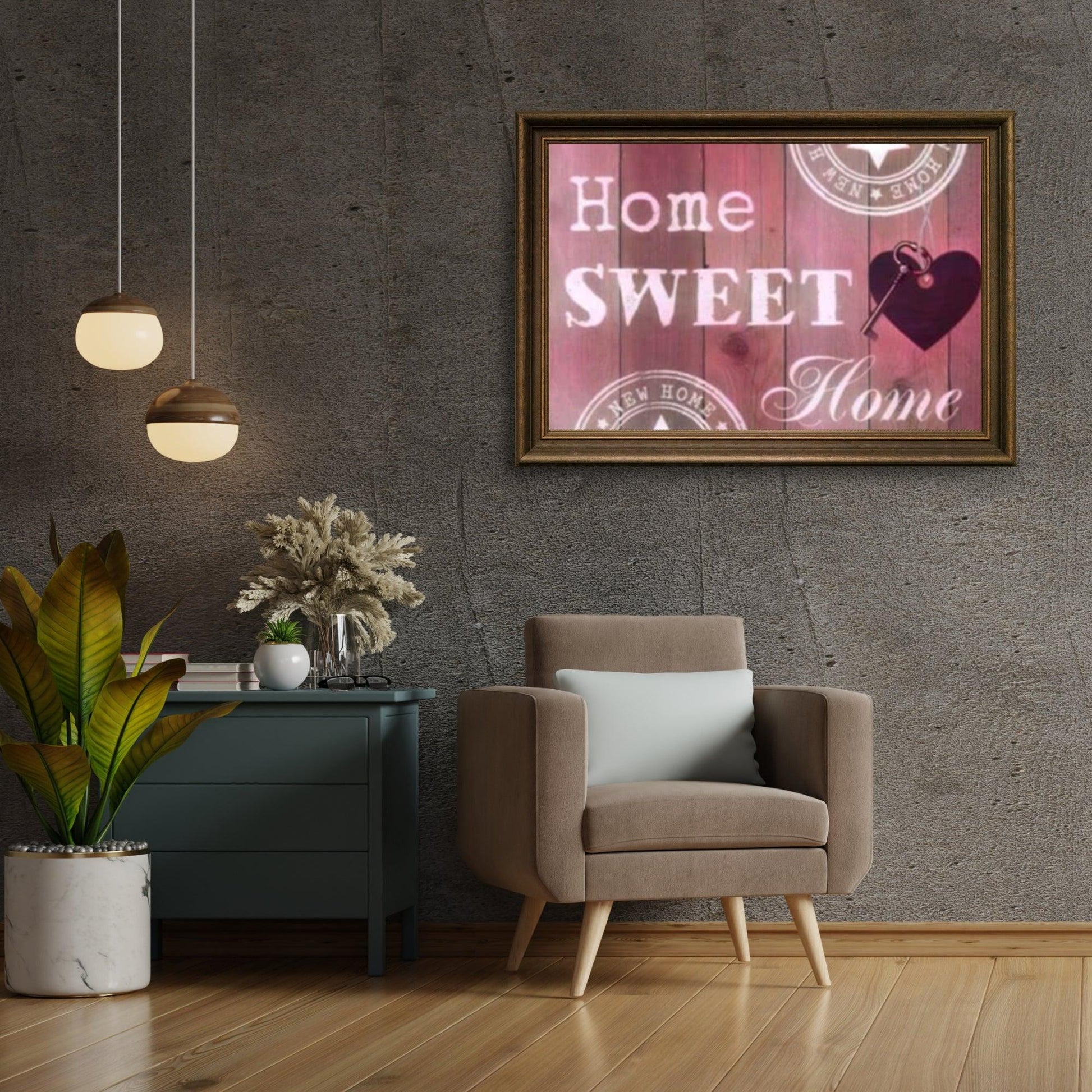 Diamond Painting Home Sweet Home Roze 30x40cm – SEOS Shop ®