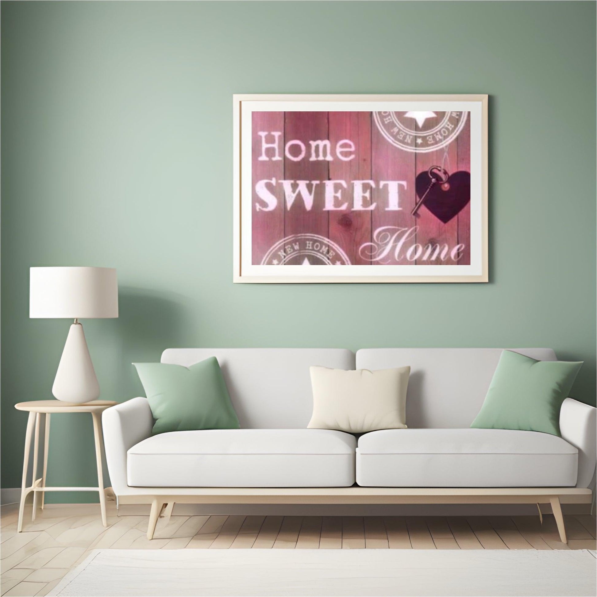 Diamond Painting Home Sweet Home Roze 30x40cm – SEOS Shop ®