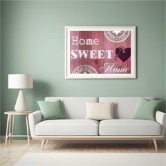Diamond Painting Home Sweet Home Roze 30x20cm – SEOS Shop ®