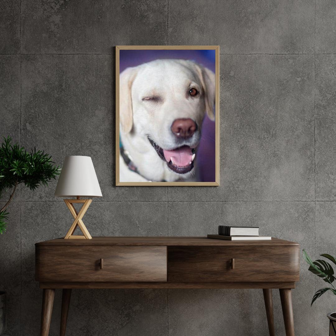 Diamond Painting Hond met knipoog - SEOS Shop ®