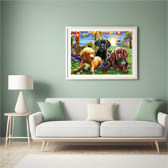 Diamond Painting Honden Spelen - SEOS Shop ®