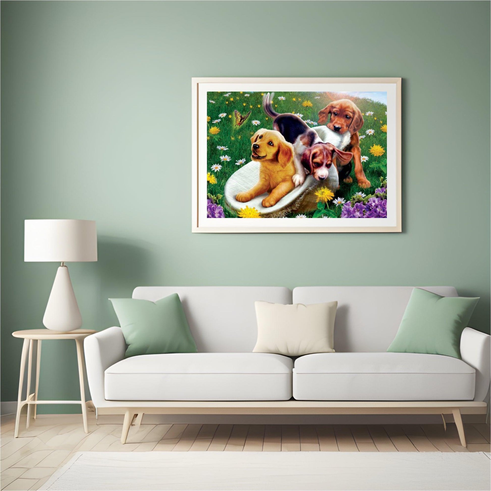 Diamond Painting Honden en bloemen - SEOS Shop ®