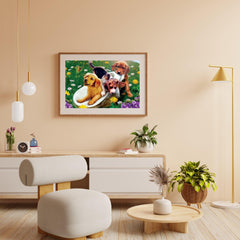 Diamond Painting Honden en bloemen - SEOS Shop ®