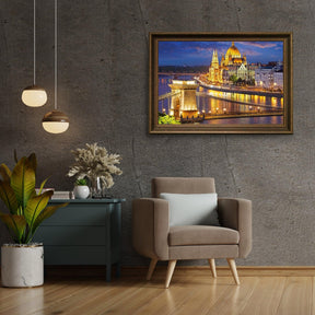 Diamond Painting Hongarije Stads Nacht - SEOS Shop ®