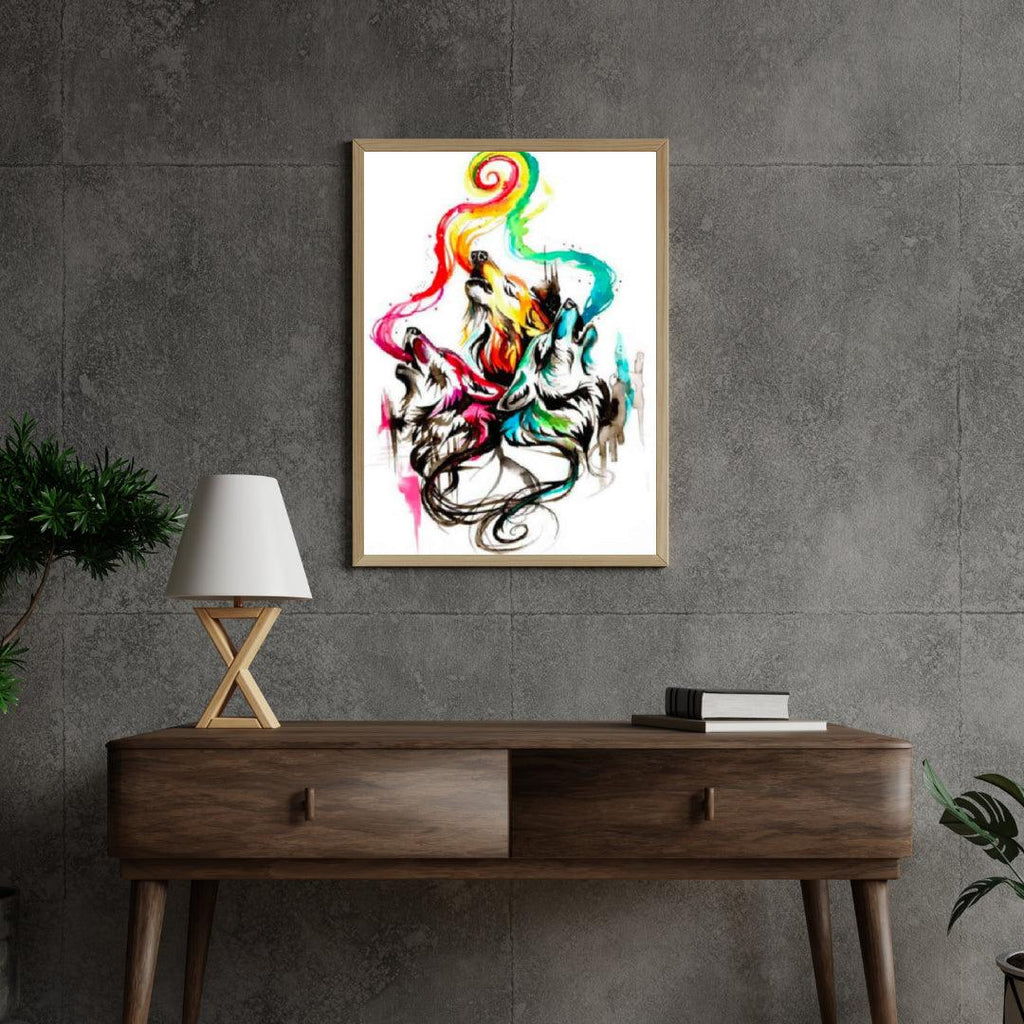 Diamond Painting Huilende Wolven – SEOS Shop ®